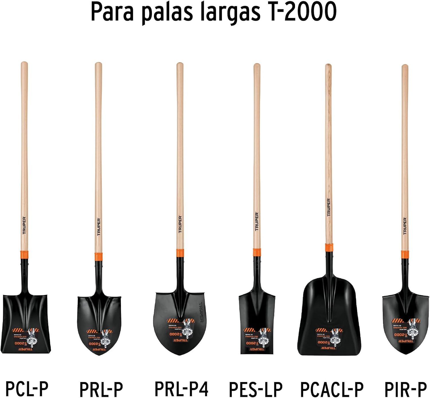 TRUPER MG-PL-P Replacement Handles For Long D-Handle Shovels 41" (104cm)