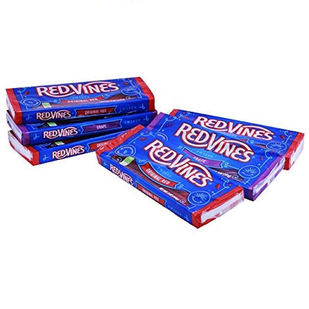Red Vines Licorice Twists, Original Red Flavor, Soft & Chewy Candy, 4 Ounce (Pack of 24)