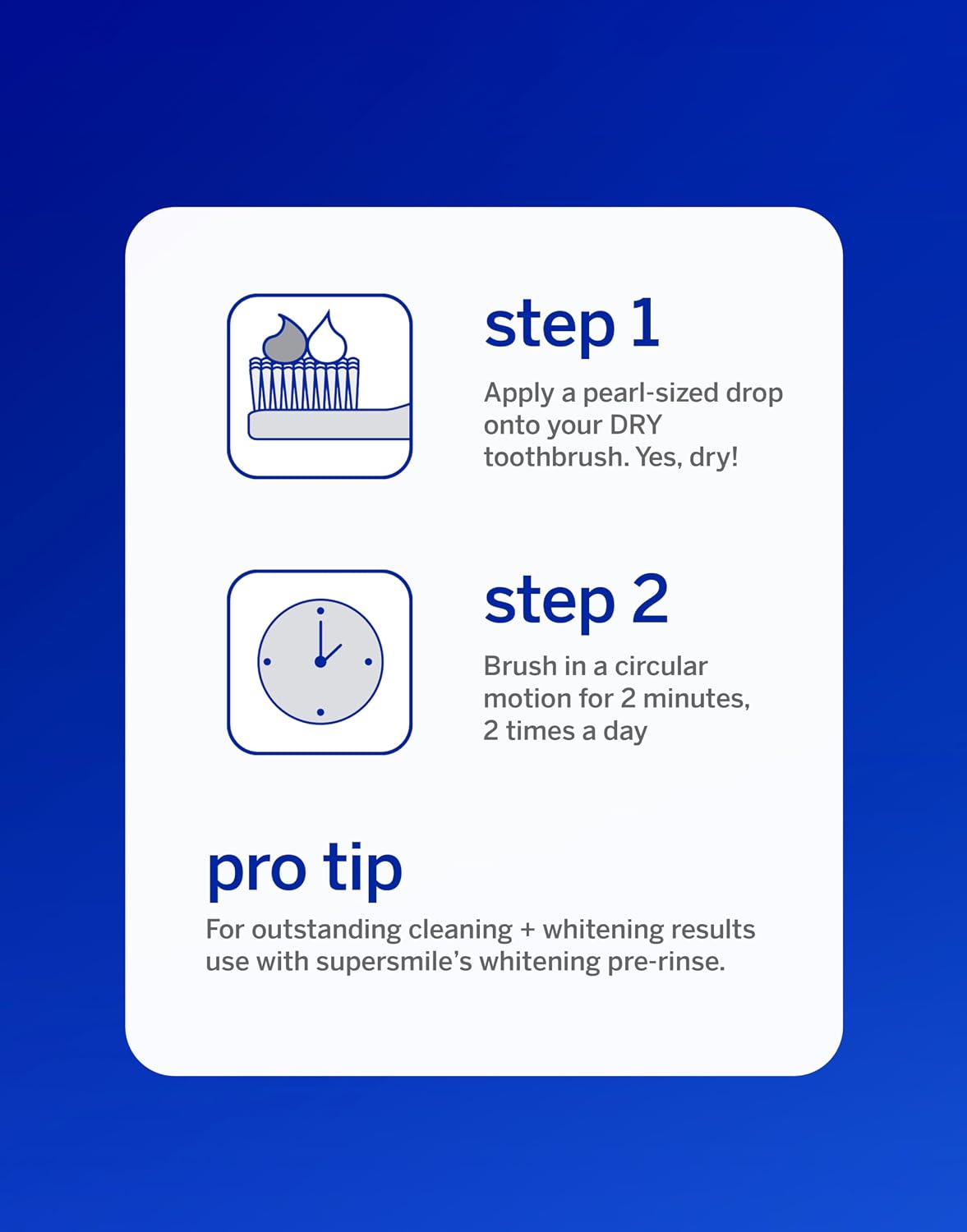 Supersmile Professional Whitening System, Toothpaste + Accelerator, 4.2 Oz | 2-Step Calprox® System, Whitens Up to 7 Shades in 7 Days