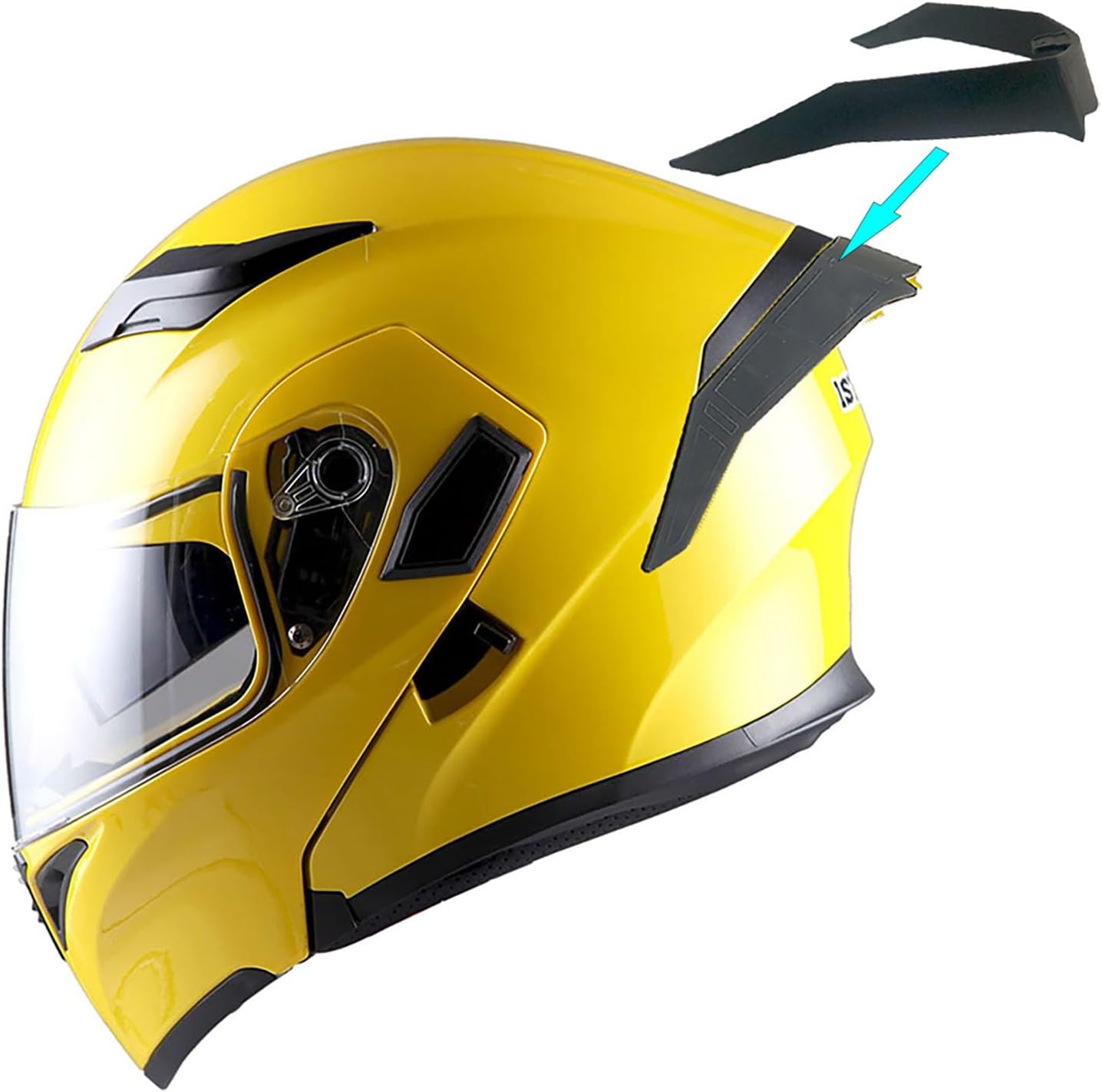 1Storm Motorcycle Modular Full Face Helmet Bike Flip up Dual Visor Sun Shield: HB89 Matt Black