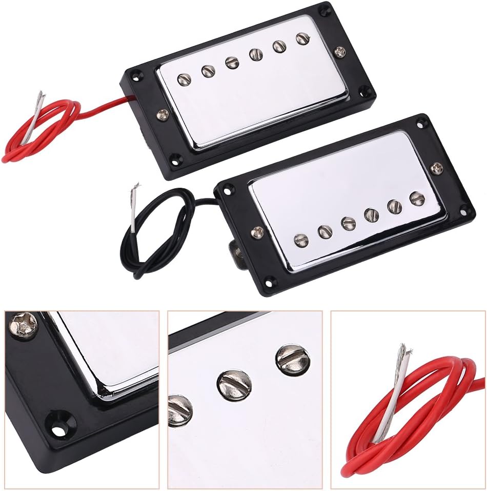 Bnineteenteam Double Coil Guitar Humbucker Pickup Set with Mounting Screws Compatible with Guitar Pickup