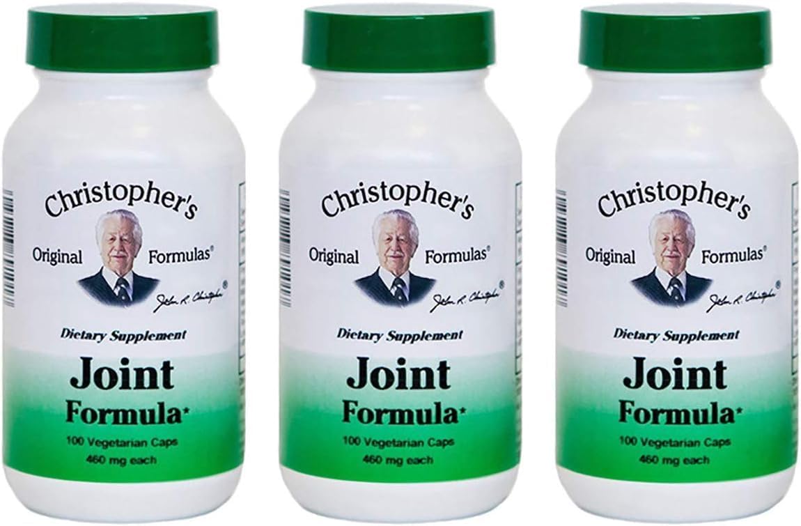 Christopher's Original Formulas Joint Formula – 100 Vegetarian Capsules – Synergistic Herbal Blend for Joint Support – Made in The USA