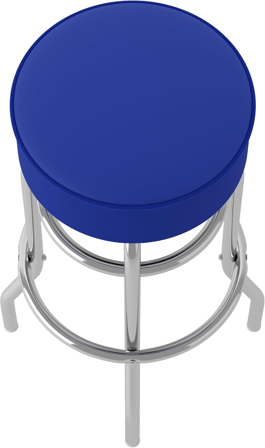 Trademark Gameroom Bar Stool - Blue Stool with Foam Padded Seat - Swivel Chair for Game Room, Garage, or Home Bar