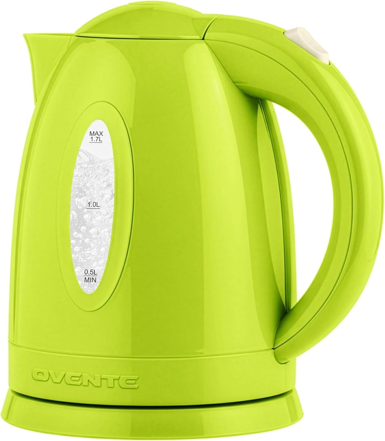 OVENTE 1.7L Electric Kettle with 1100W Fast Boiling Water, Green KP72G