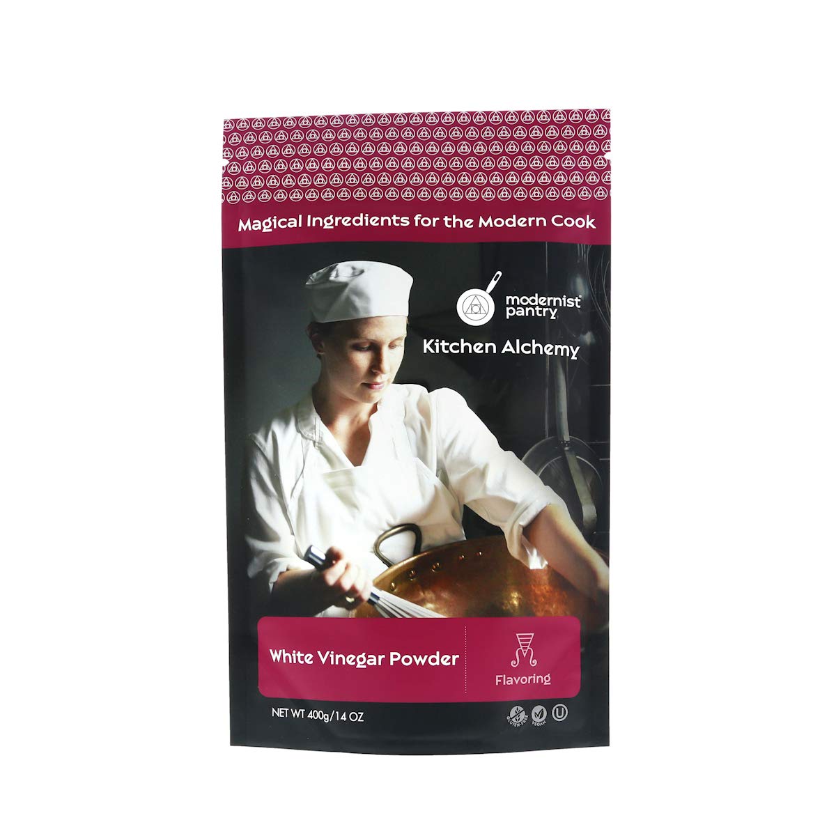 Distilled White Vinegar Powder Gluten-Free Vegan OU Kosher Certified - 400g/14oz