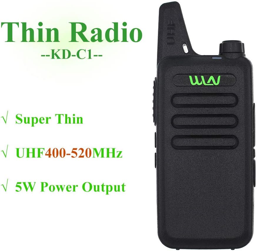 UHF 400-470 MHz MINI-handheld WLN KD-C1 Walkie Talkie Transceiver Radio …