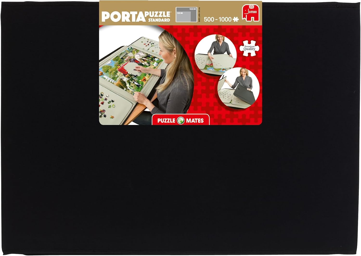 Jumbo, Puzzle Mates, Portapuzzle - Standard 1,000 Piece, Jigsaw Puzzle Accessories