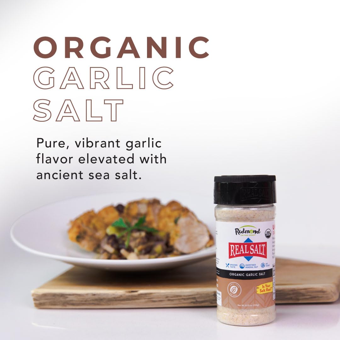 Redmond - Real Salt Seasoning, Natural Unrefined Gluten Free 8.25 Ounce