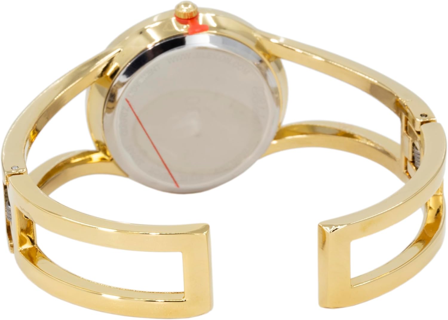 Collections Women's Elegant Analog Quartz Watch - 33mm Case, Casual Metal Cuff Bangle Design, Adjustable Fit for 7-8 Inch Wrist Size