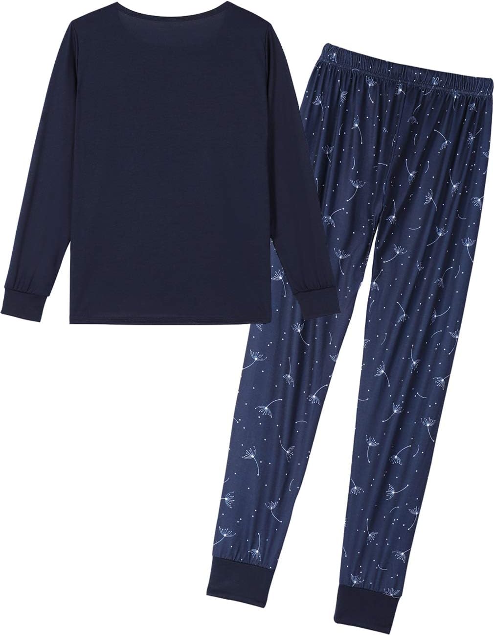HONG HUI Women Pajamas Set Soft Christmas Pjs Holiday Loungewear Set Long Sleeve Top With Pants,S-3XL