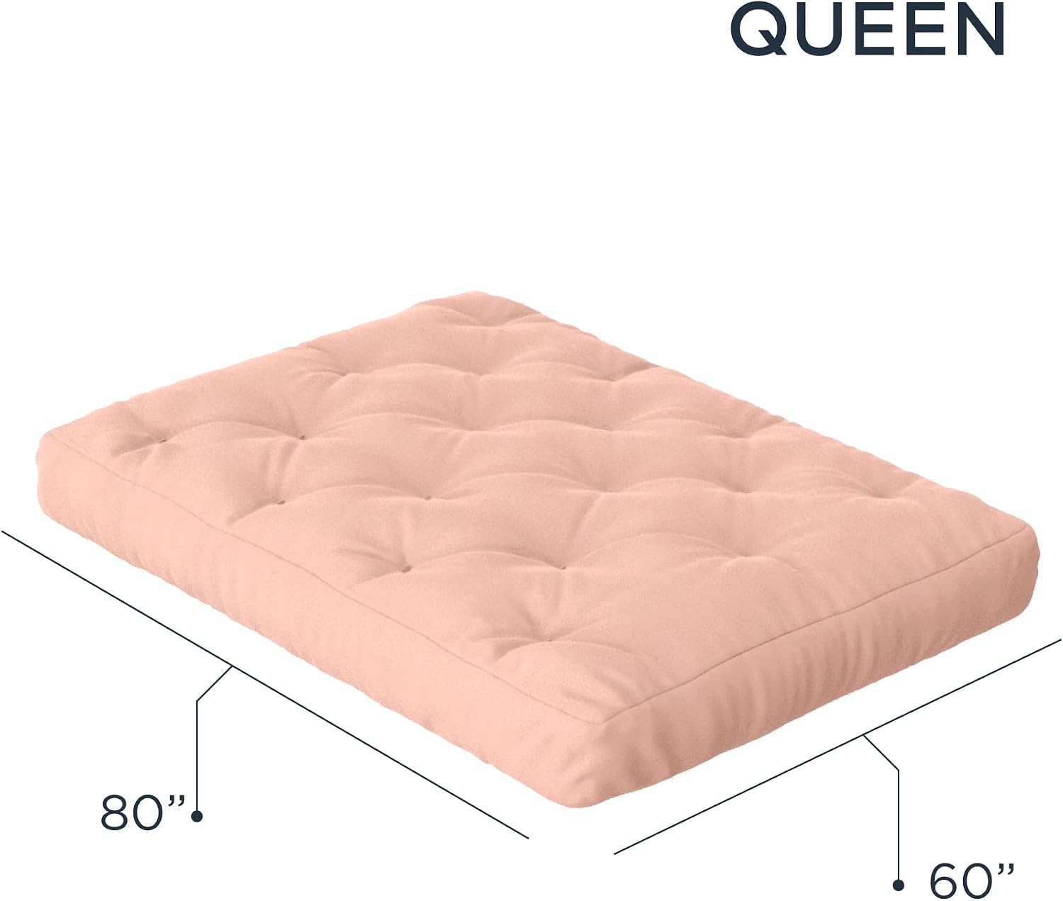 Royal Sleep Products by The Futon Factory 12 inch Foam Futon Mattress - Solid Black Fabric - Full Size - CertiPUR Certified Foams - Made in USA - (Frame not Included)