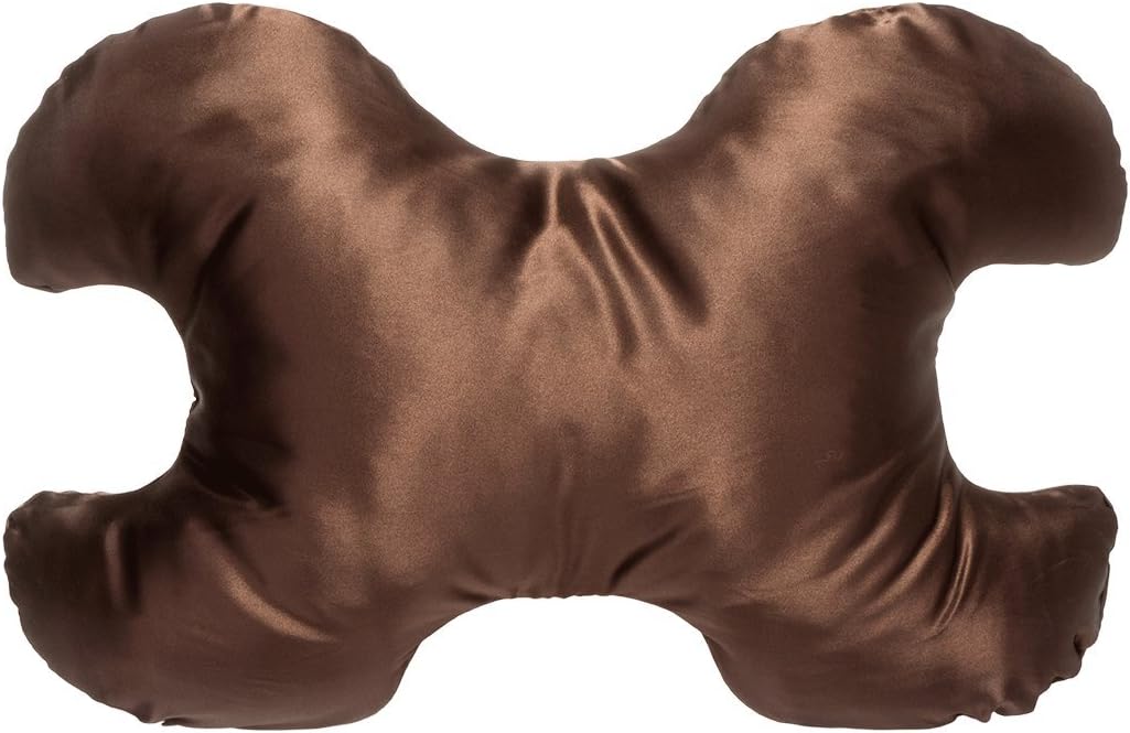 Save My Face!" Pillow THE Original Anti-Wrinkle PILLOWETTE Le Grand Pillow in Satin Chocolate