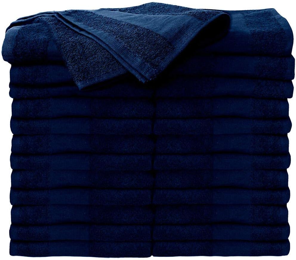 ForPro 24ct Bleach Tough Salon Towels, 16Wx27L in, Cool Grey, 100% Cotton | for Salon, Spa & Gym Use, Hand Towels, Bleach-Safe Salon Towels, Absorbent Spa Towels, Barber Towels, Salon & Spa Essentials