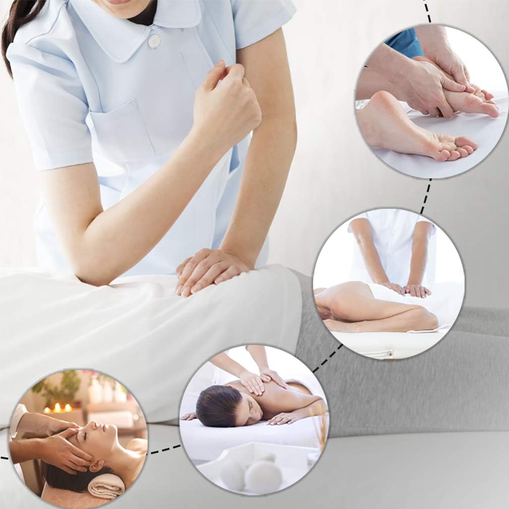 BestMassage Massage Bed Portable Massage Table 28 inch Wide Lash Bed Height Adjustable 2 Folding Spa Table with Towel Hanger Oil Pouch Half Bolster Round Bolster Non-Woven Bag