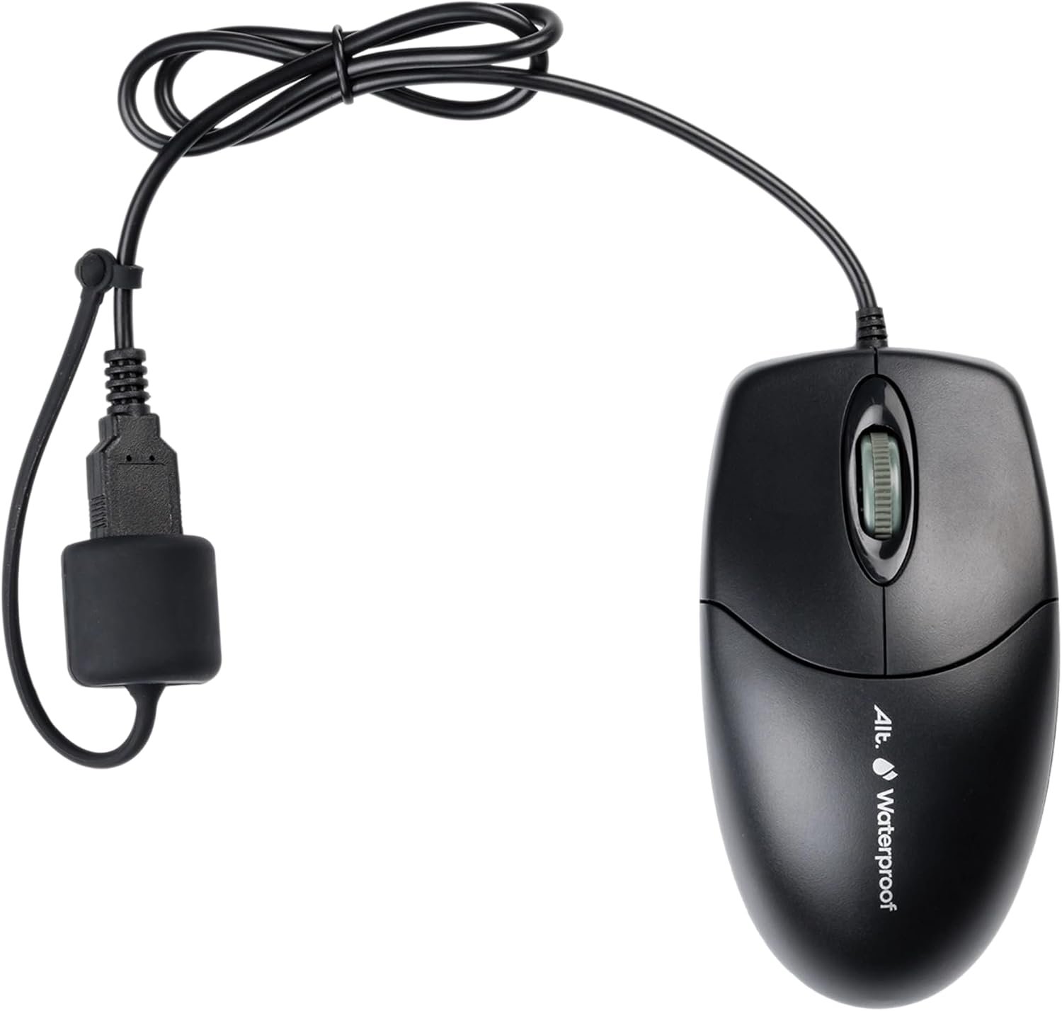 ALT Waterproof Keyboard and Mouse Combo Wired, USB Spill-Resistant Membrane Keyboard with Optical Mouse