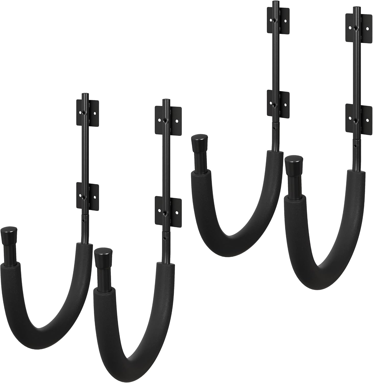 2-Pack of Kayak Storage Hook Sets - Kayak Wall Mount Hangers with 100lb Capacity Per Pair for Paddleboards, Surfboards,