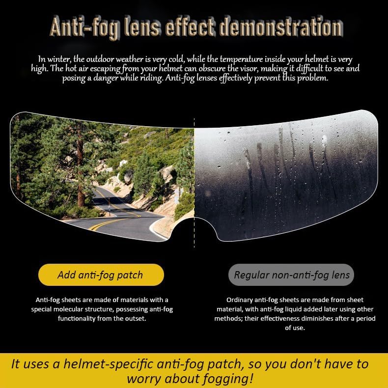 Anti Fog Film for Helmet for HJC CL-14 CL-15 CL-X4 CL-X5 CS-R2 CS-R3 C10 C70 F70 F71