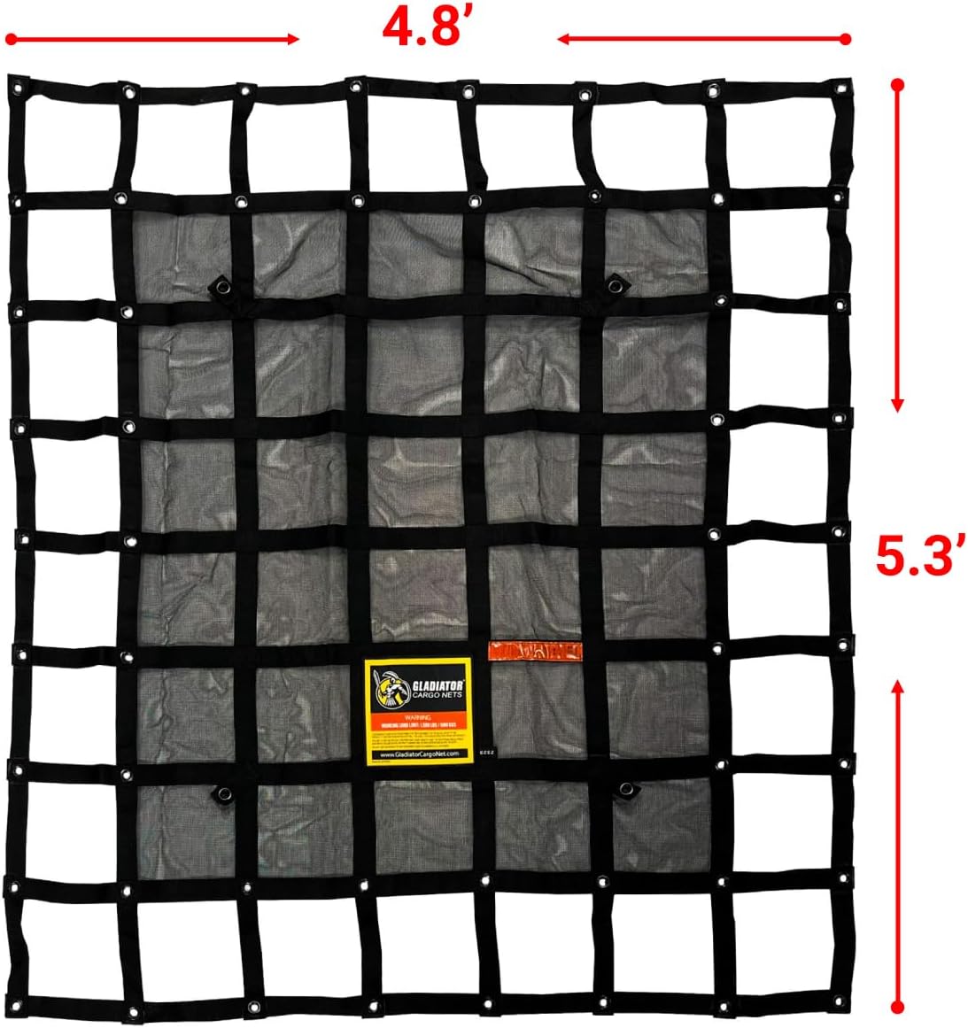 Heavy Duty Cargo Net - Truck Organizer-Interior-Roof Rack-Jeep-SUV- Baja-Camping -(GBN-100) 4' x 4'