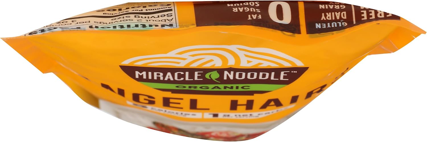 Miracle Noodle Organic Plant Based Angel Hair Noodles, 7 OZ