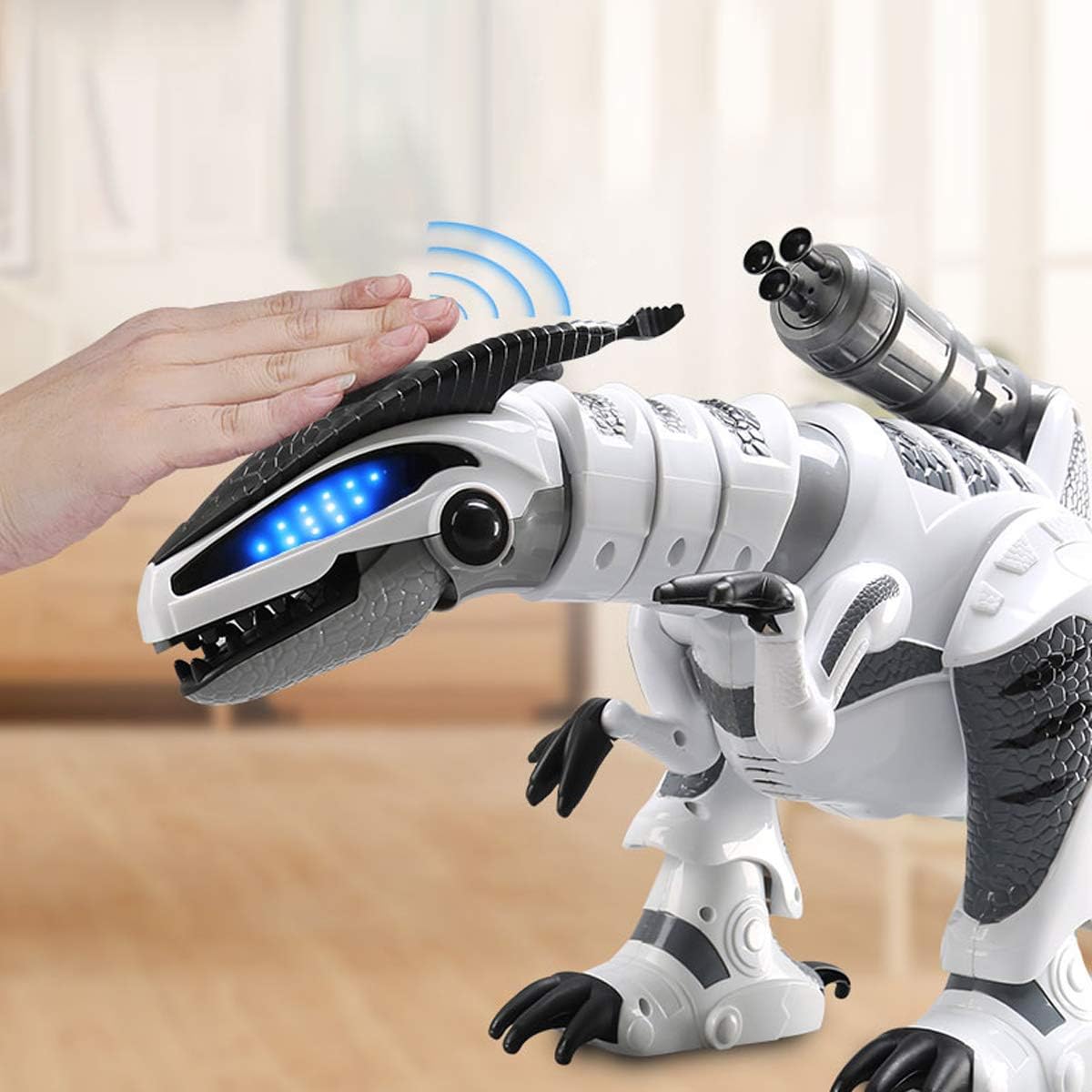 Fistone RC Robot Dinosaur Intelligent Interactive Smart Toy Electronic Remote Controller Robot Walking Dancing Singing with Fight Mode Toys for Kids