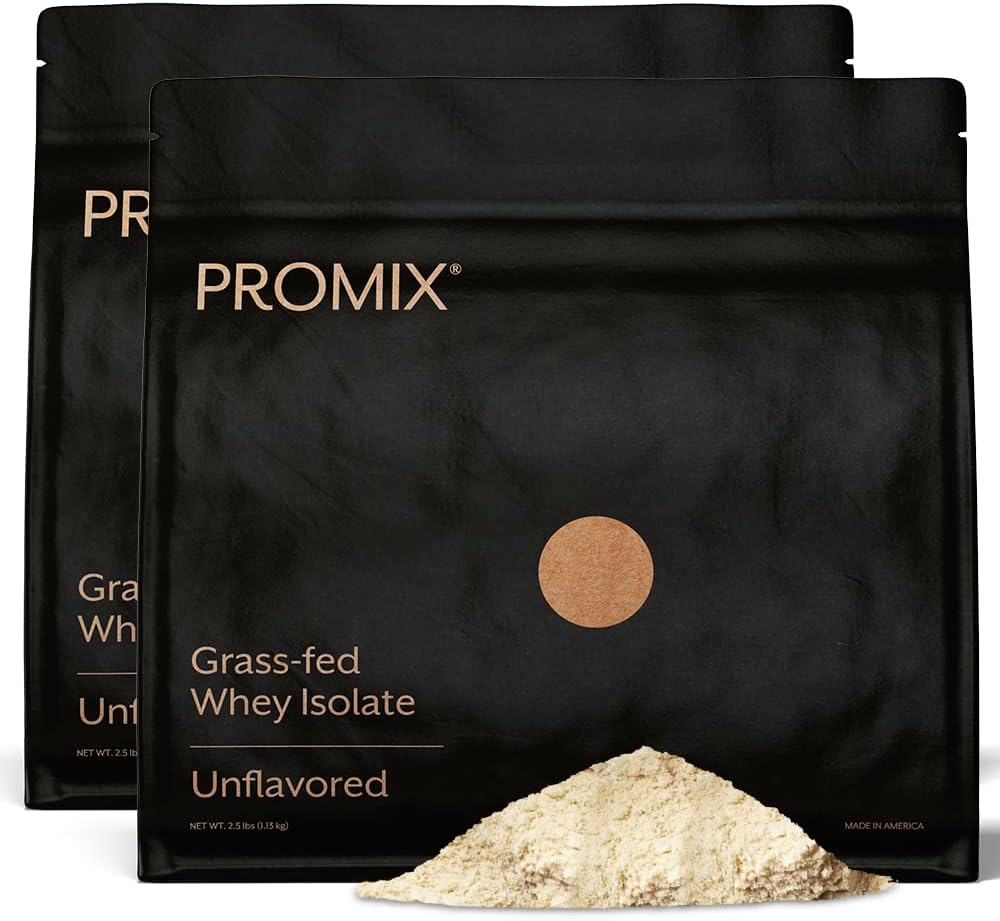 ProMix Nutrition Whey Isolate Powder, Unflavored - 2.5 lb (Pack of 2)