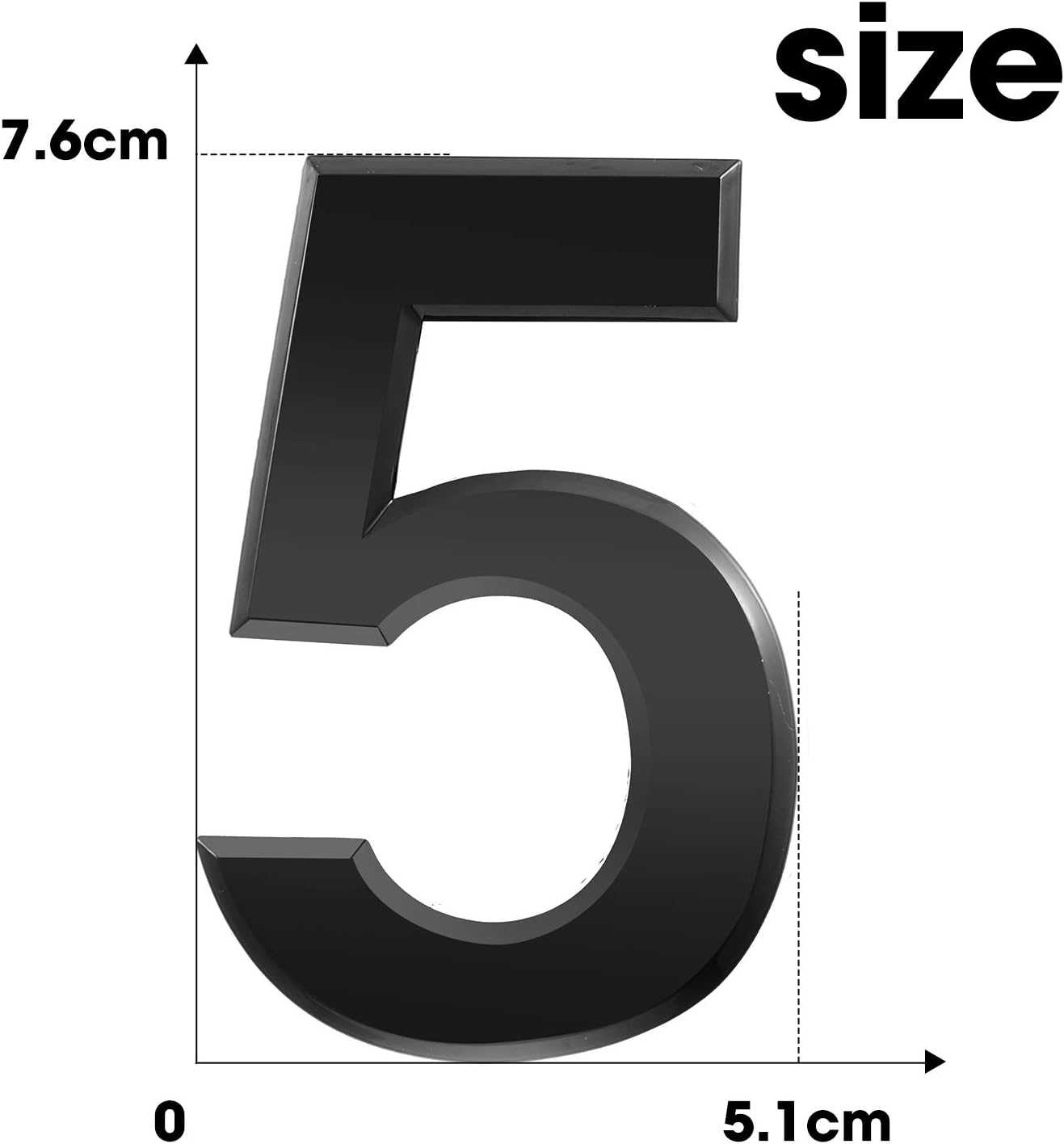 20 Pieces House Numbers Mailbox Numbers 0-9, 3D Door Address Numbers Self Adhesive Mailbox Numbers Sticker or House, Apartment, Office, Hotel Room