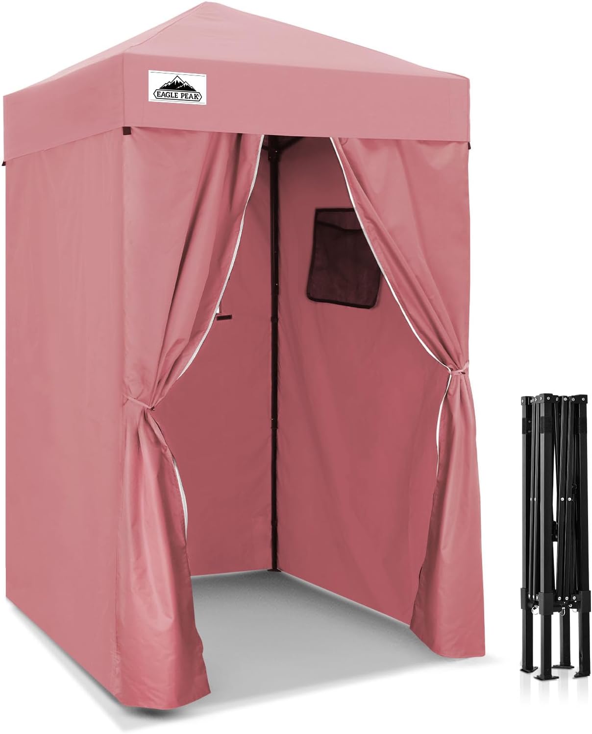 EAGLE PEAK 4x4 Pop Up Changing Tent, Outdoor Changing Room, Gray/White