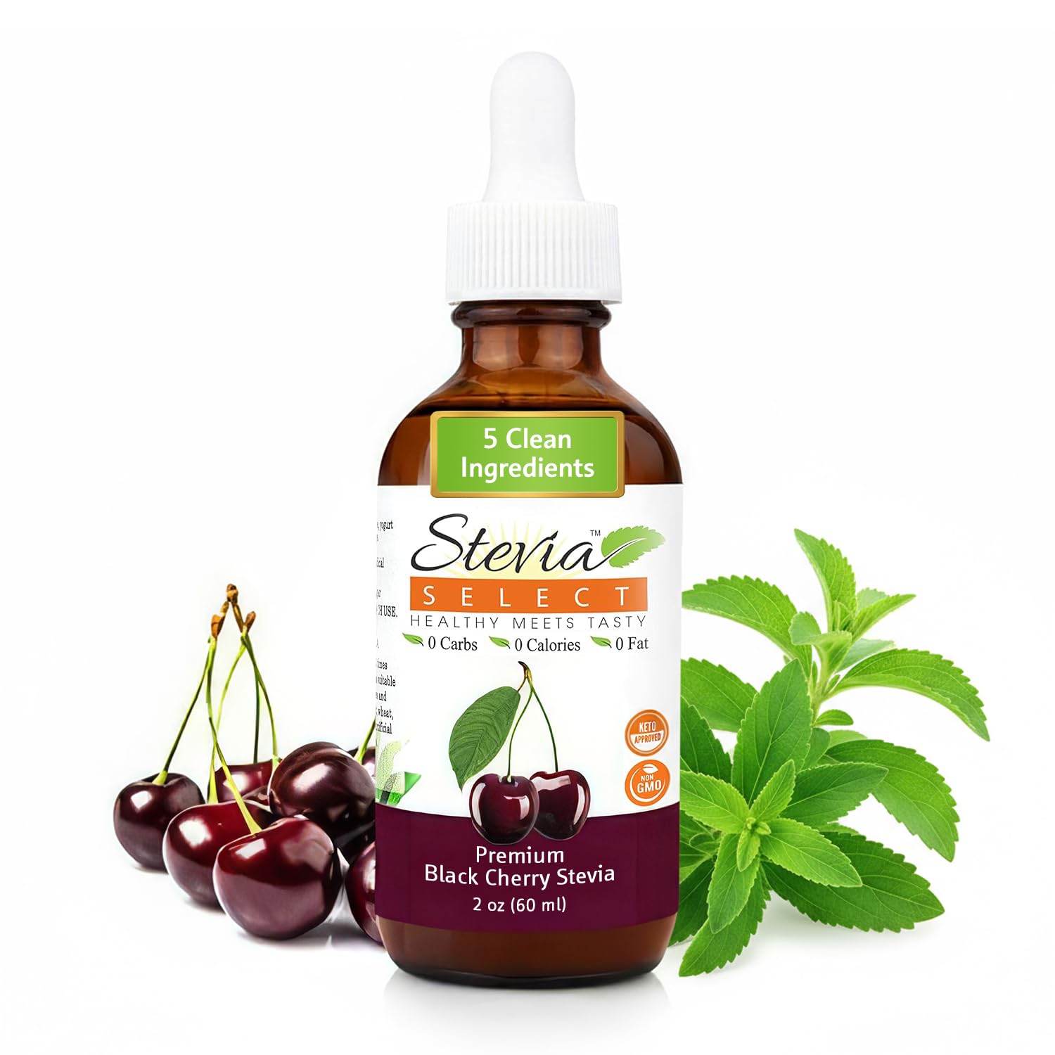 Stevia Select Hazelnut Flavored Liquid Stevia – Zero Calorie Coffee, Tea, Drink & Baking Sweetener, All-Natural, No Erythritol, Keto-Friendly Sugar Alternative, 300 Servings – 2 Oz (1 Pack)