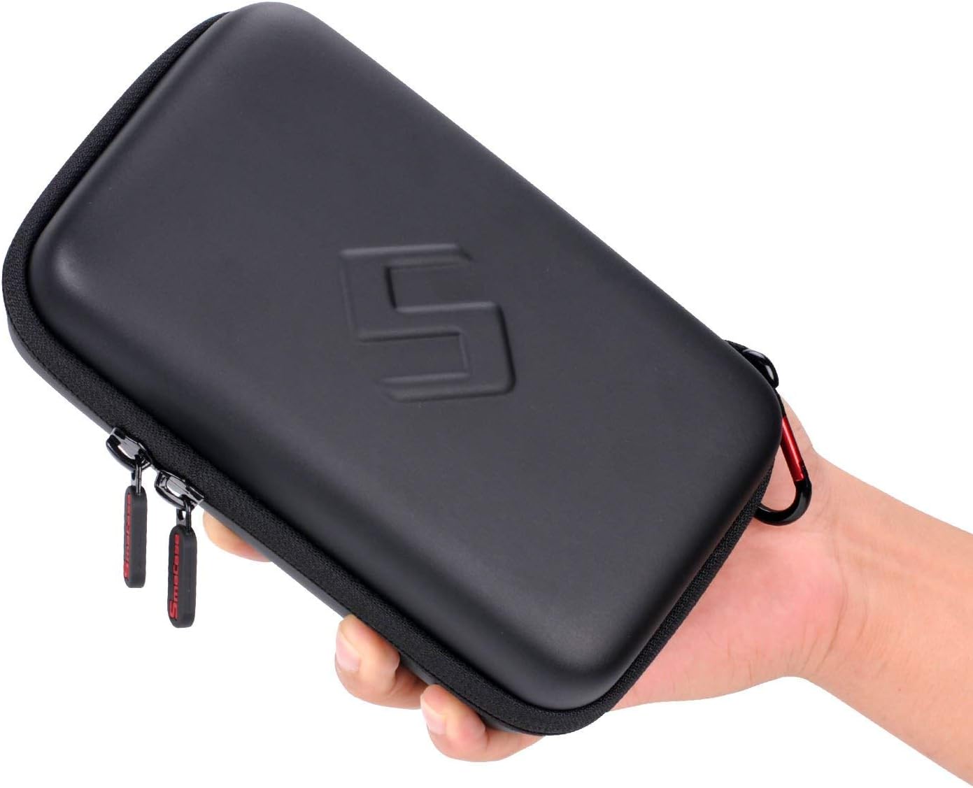 Smatree Carrying Case for Nintendo 3DS XL/2DS XL | Hard Protective Shell Travel Case for Nintendo New 3DS - Super NES Edition-Black/Red