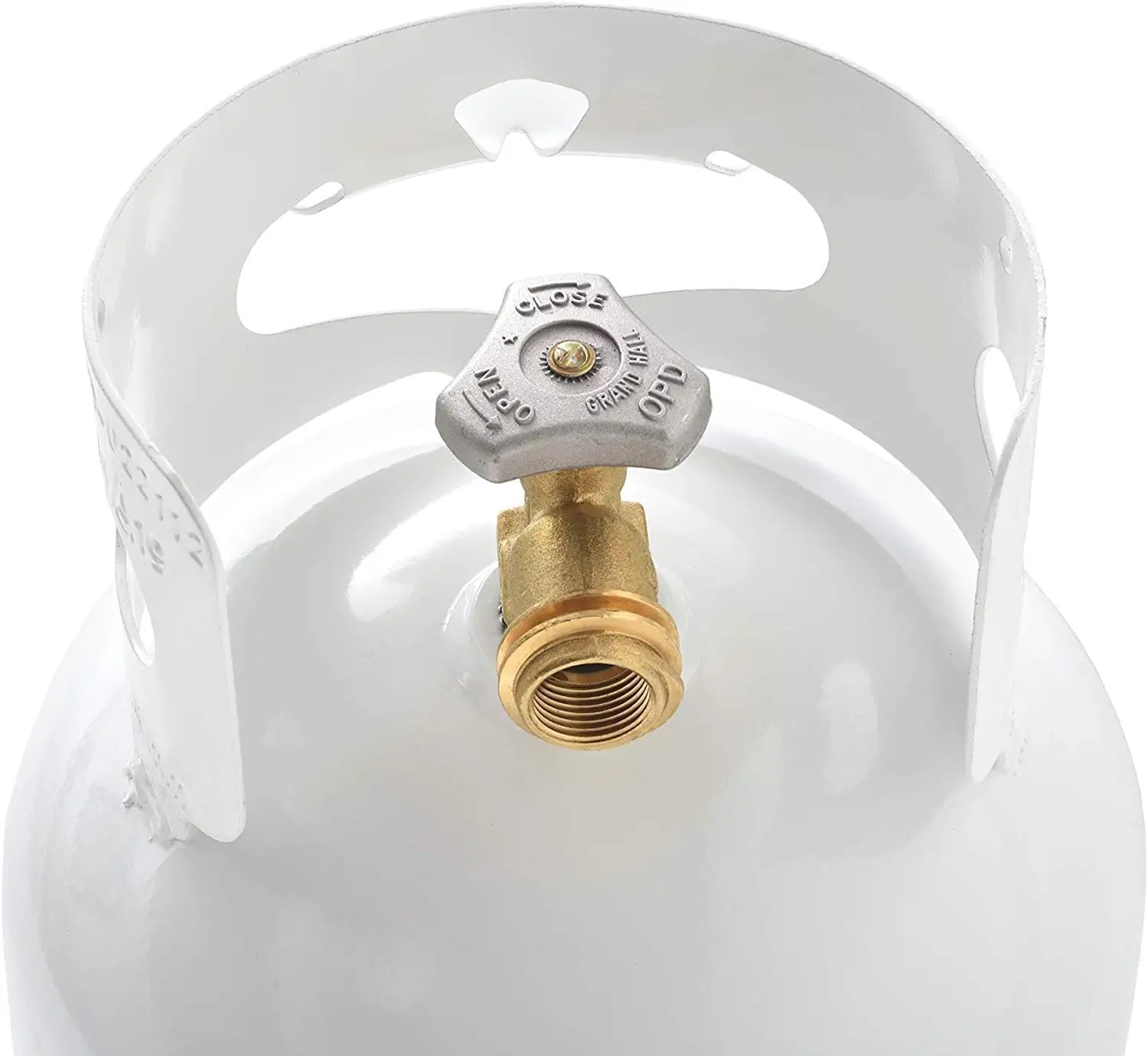 Flame King 10LB Steel Propane Tank Cylinder with Type 1 Overflow Protection Device Valve, Great for Camping, Fire Pits, Heaters, Grills, Overlanding