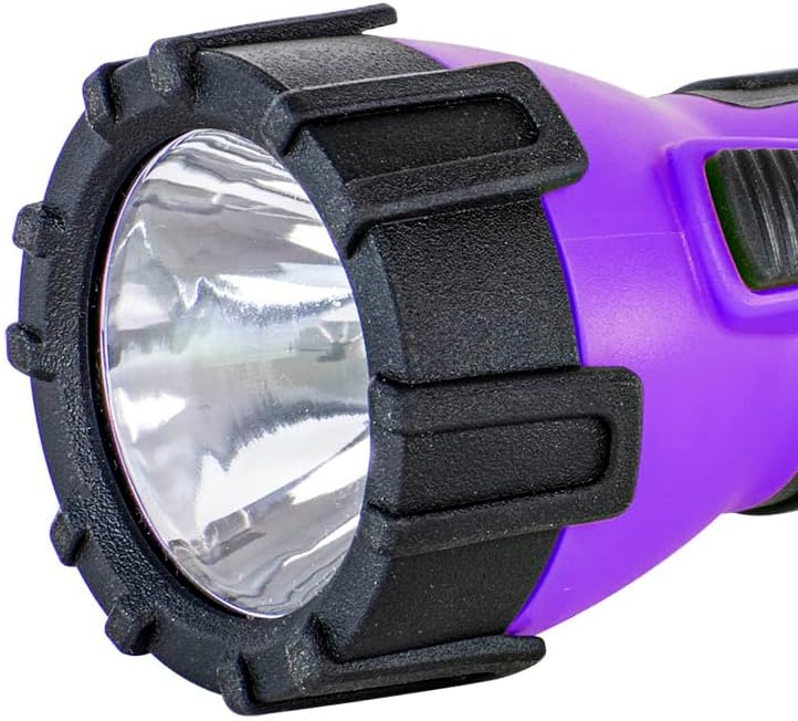Dorcy 55 Lumen Floating Water Resistant LED Flashlight with Carabineer Clip, Purple (41-2508)