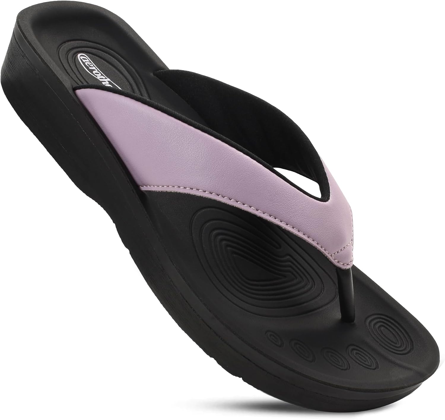 AEROTHOTIC Comfortable Arch Support Flip Flops for Women Orthotic Sandals