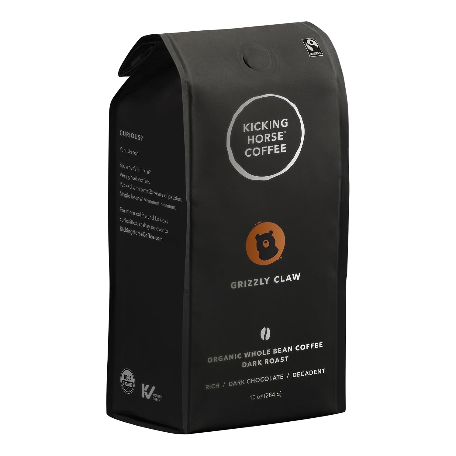 Kicking Horse Coffee, Three Sisters, Medium Roast, Whole Bean, 2.2 Pound - Certified Organic, Fairtrade, Kosher Coffee