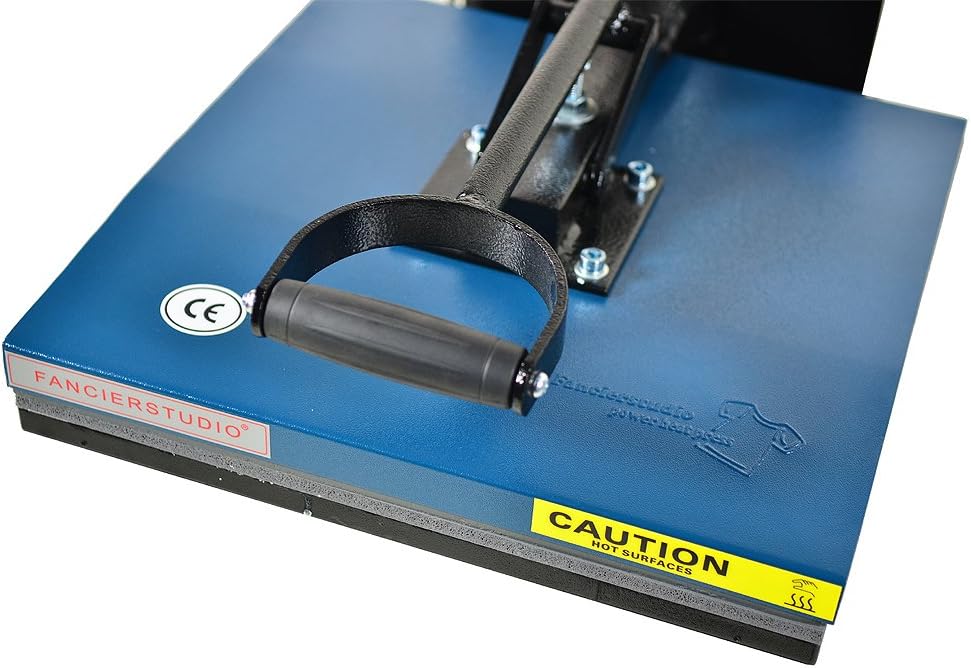 Fancierstudio Digital Heat Press 15 x 15 Sublimation Rhinestone Heat T-Shirt Machine15x15 B/BLK