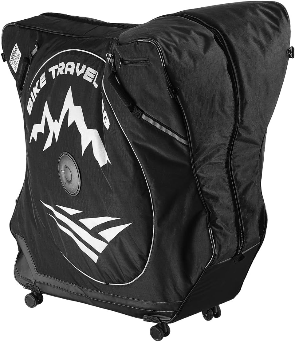 VEVOR Bike Travel Bag, Road Bike Bag Road Bicycle Storage Carry with TSA Lock & Dual Zipper for Air Travel, Outdoor Use, Airplane, Car, Train, Subway Transport