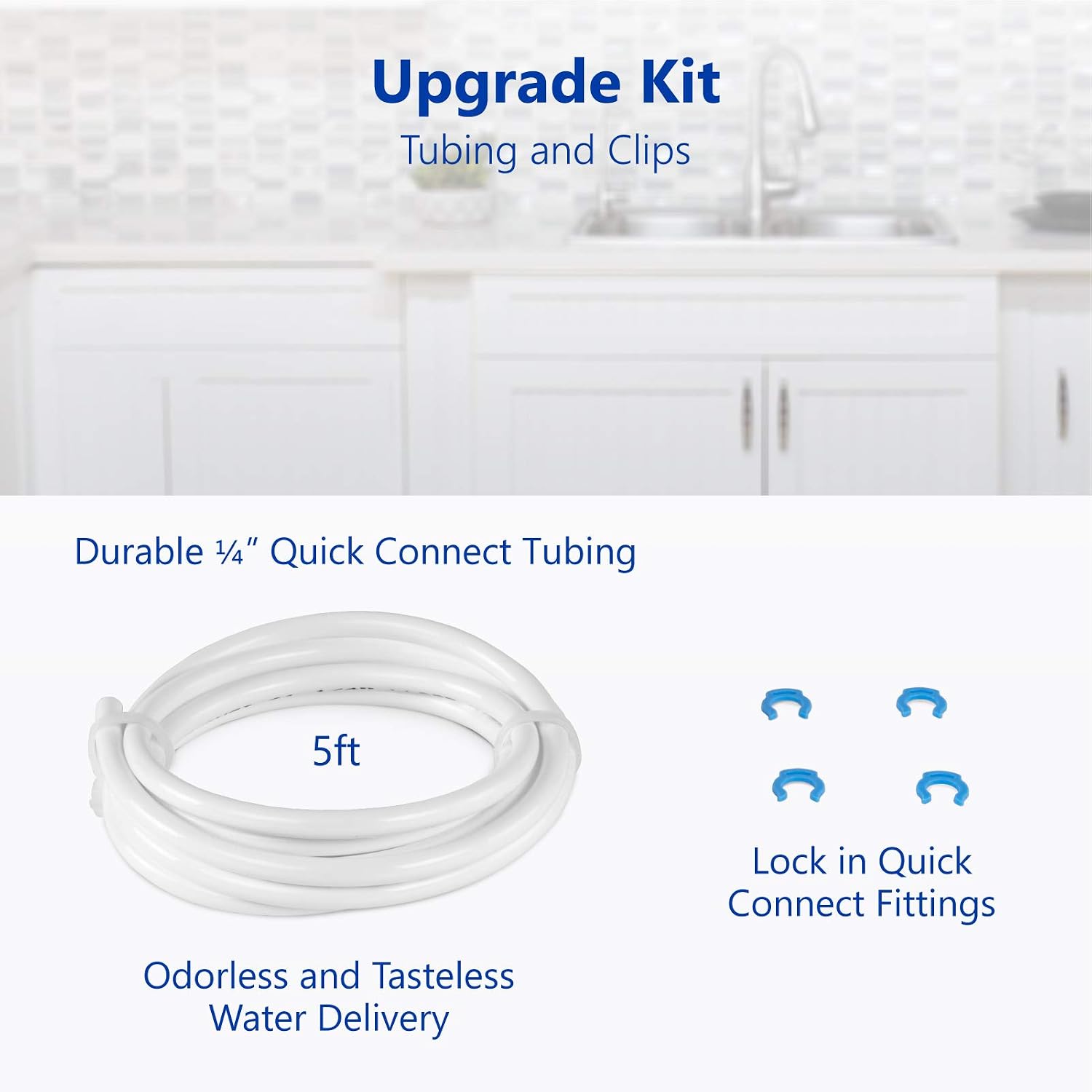Express Water ROALK5D, 10-Stage Under Sink RO System, Alkaline, 50 GPD | NSF Certified 372, Deluxe Chrome Facuet, Reduces 99% of Impurities, BPA Free, Leak Detection