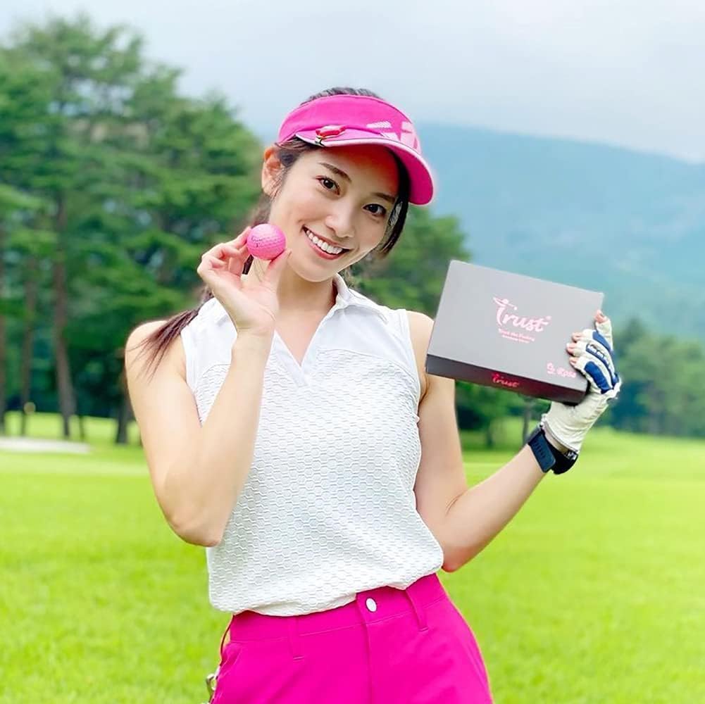 Trust Golf Balls - Aurora & Rosa Crystal Urethane Series | Eye-Catching & Easy to Spot | Maximum Distance, Soft Feel, Straight Flight