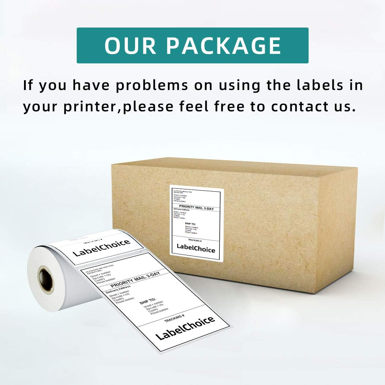 3600 Labels Replacement Compatible for Dymo 30256 2-5/16" X 4" Shipping Labels (Not for Dymo 550, 5XL)