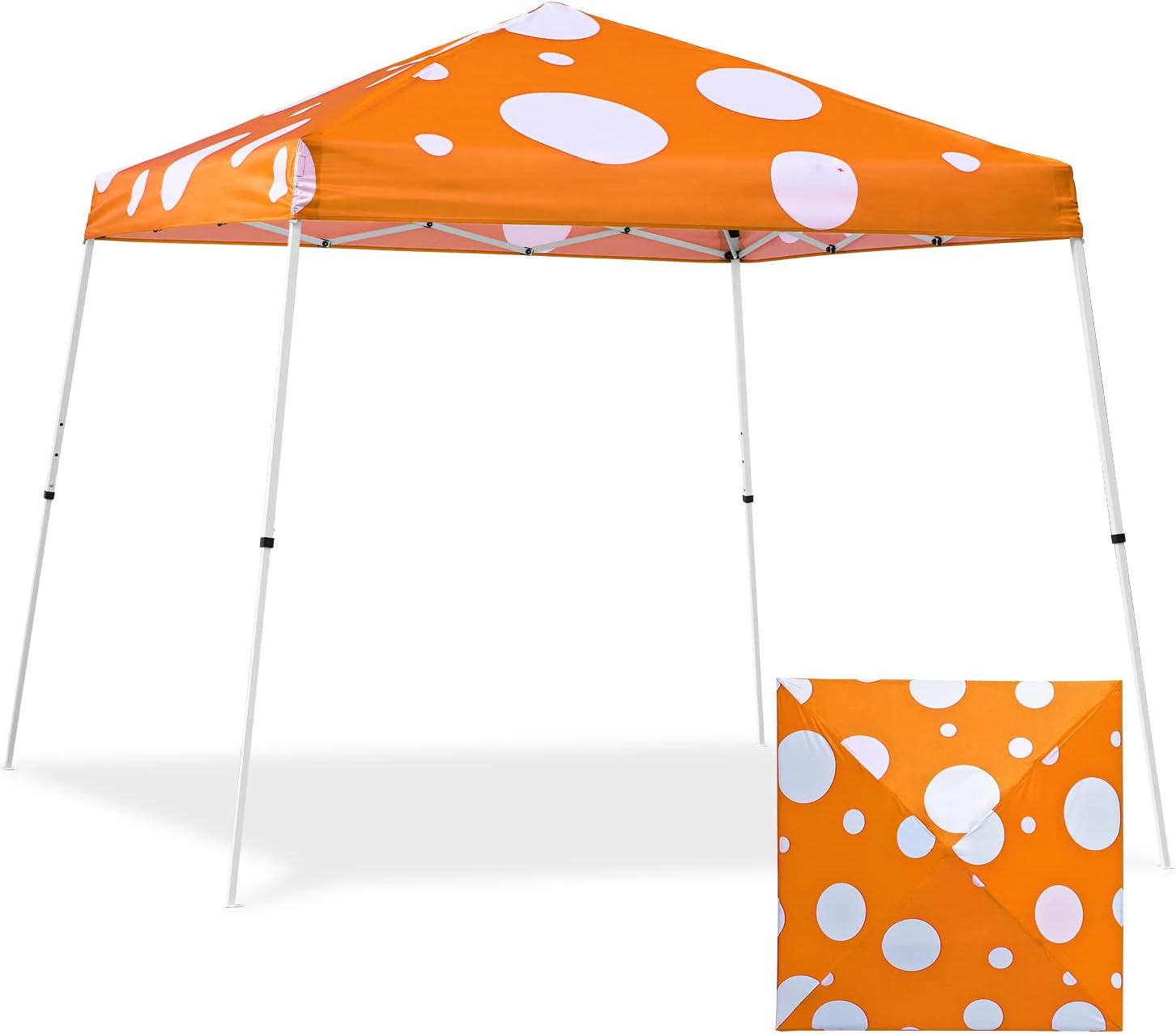 EAGLE PEAK 10x10 Slant Leg Pop Up Canopy Tent, Blue