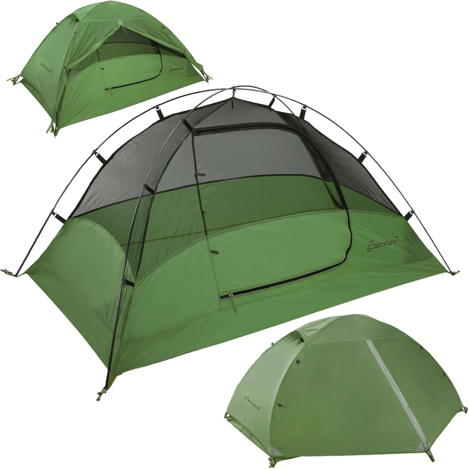 Clostnature 1/2/3/4 Person Lightweight Backpacking Tent, Easy Setup Tent