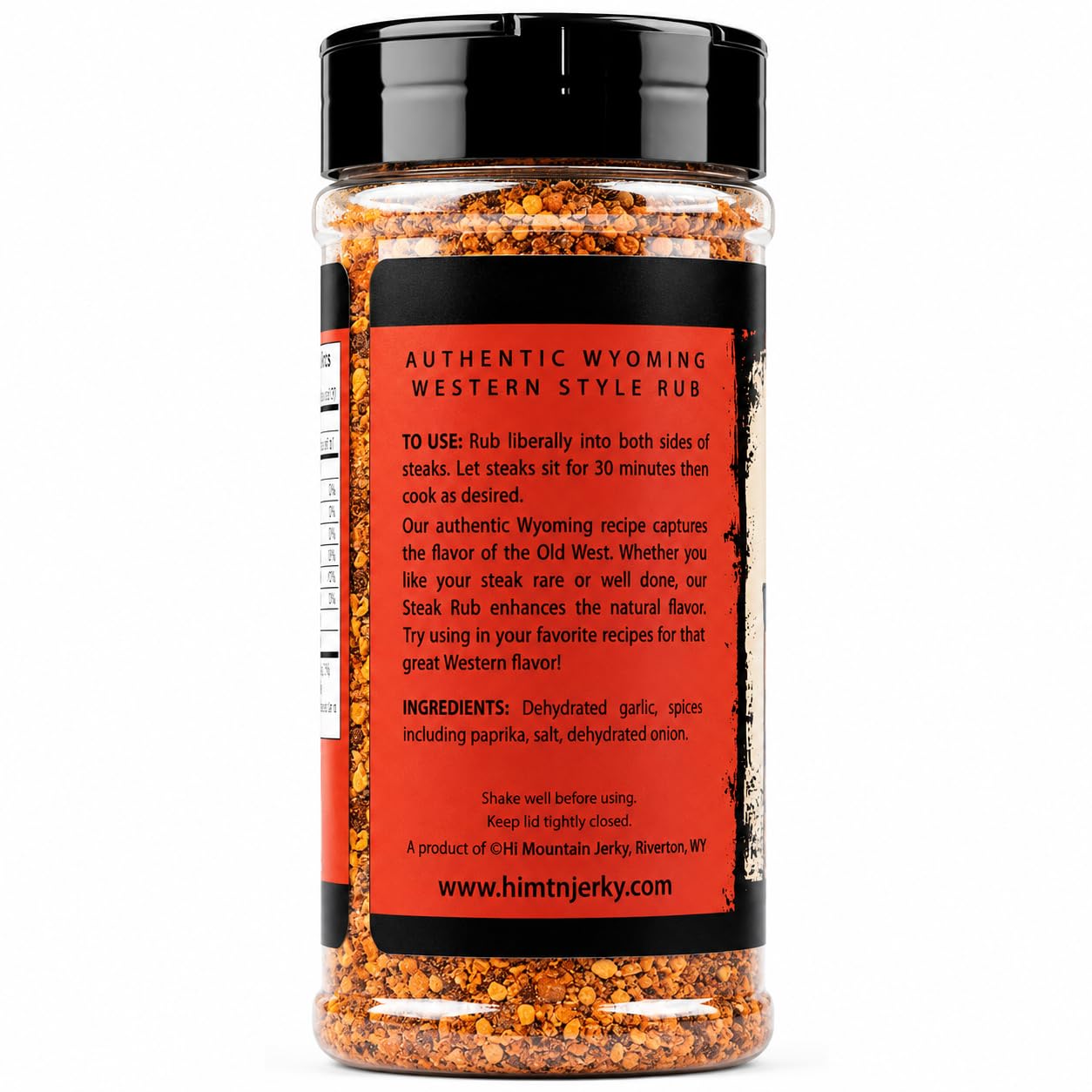 Hi Mountain | GARLIC PEPPER RUB | Meat Seasoning | 11 oz | Garlic pepper seasoning for beef, pork, venison, deer, elk, chicken, burgers, and vegetables