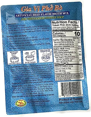Gia Vi Pho Bo (Artificial Beef Flavor Broth) - 2.7oz [Pack of 3]