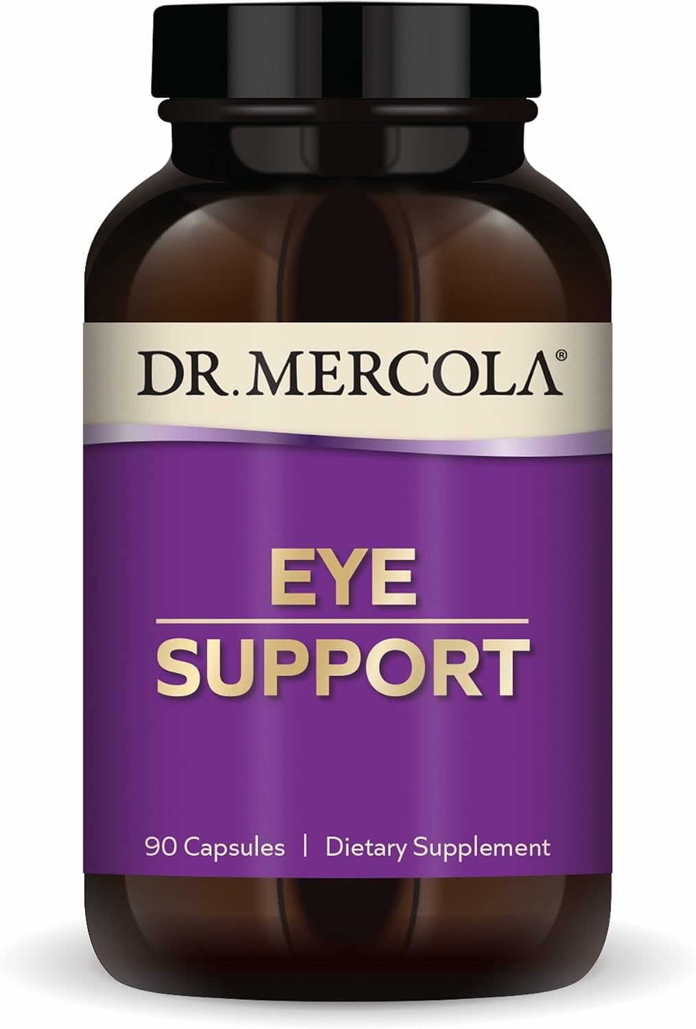Dr. Mercola Eye Support - Supports Eye & Vision Health - with Lutein, Zeaxanthin, Organic Astaxanthin & Black Currant - Non-GMO, Gluten-Free & Soy Free - 30 Capsules (30 Servings)