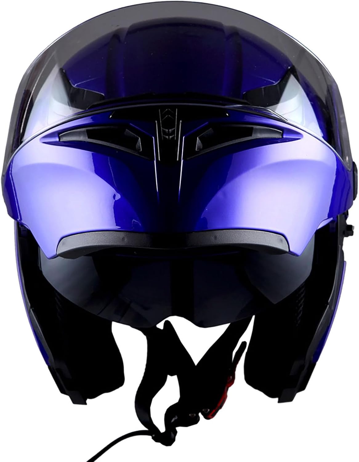1Storm Motorcycle Modular Full Face Helmet Bike Flip up Dual Visor Sun Shield: HB89 Matt Black