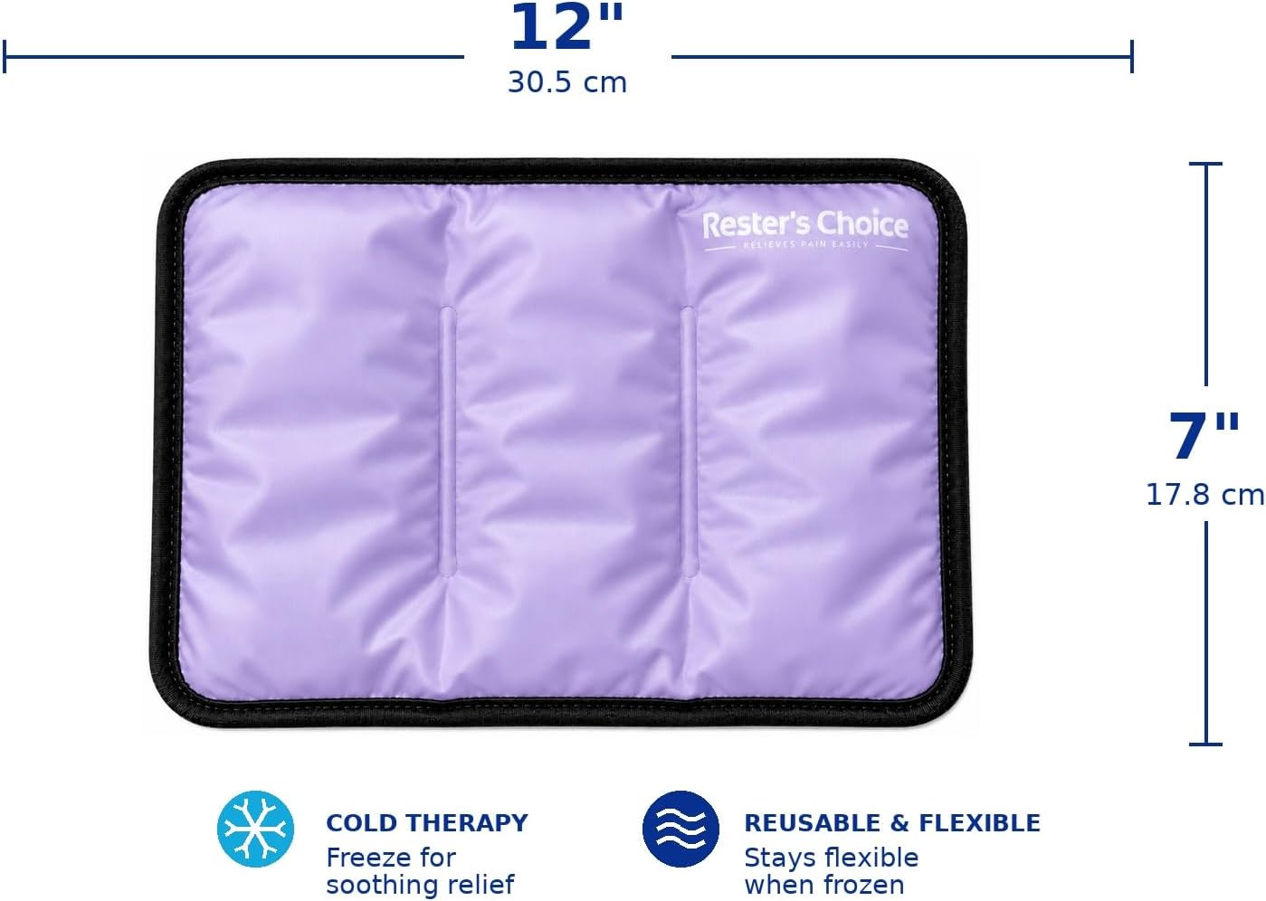 Gel Soft Flexible Ice Pack for Injuries Reusable - (Large: 11"x14.5") for Hip, Shoulder, Knee, Back - Comfy Cold Pack Compress for Swelling, Bruises, Surgery