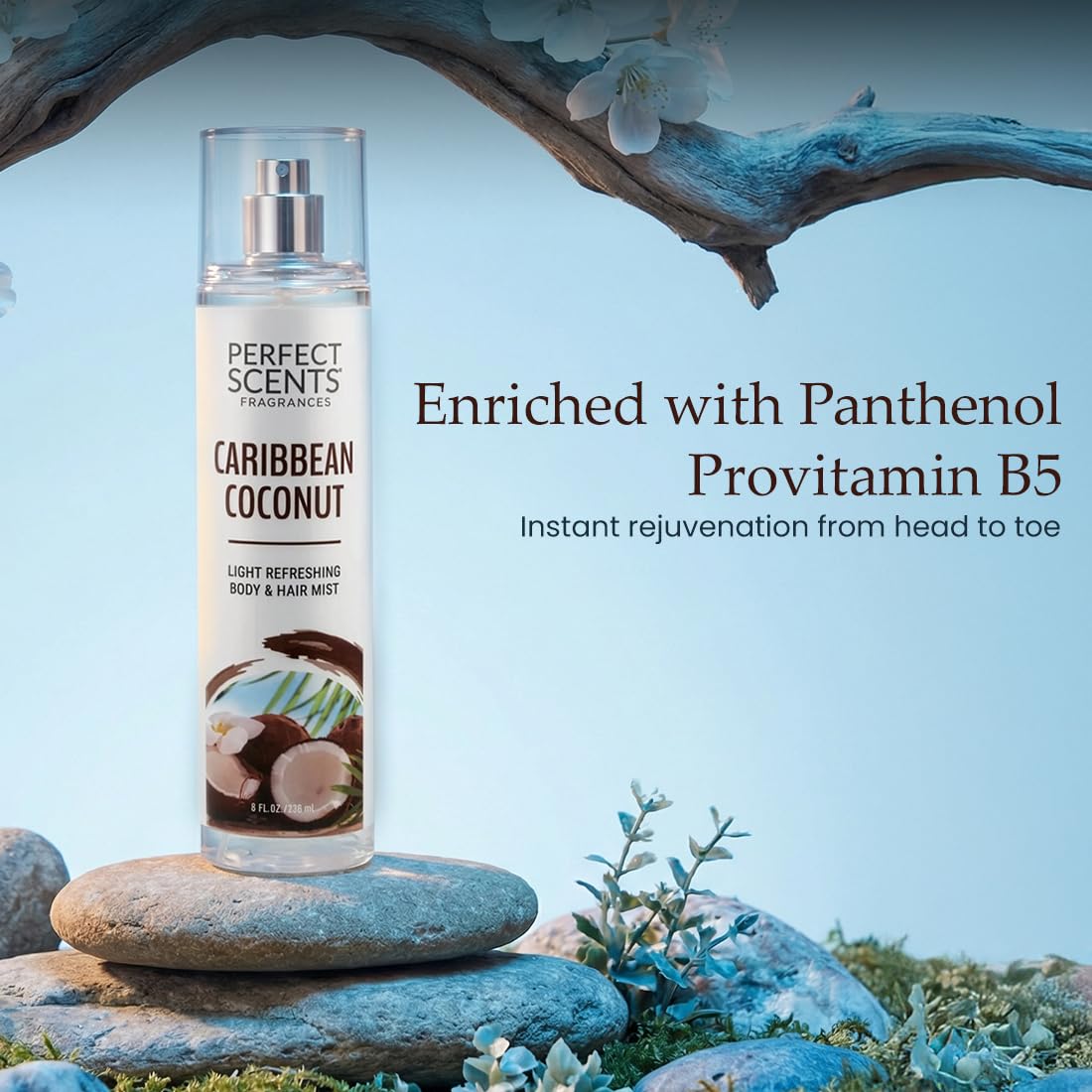 Instyle Fragrances Light Refreshing Body & Hair Mist, Tahitian Vanilla