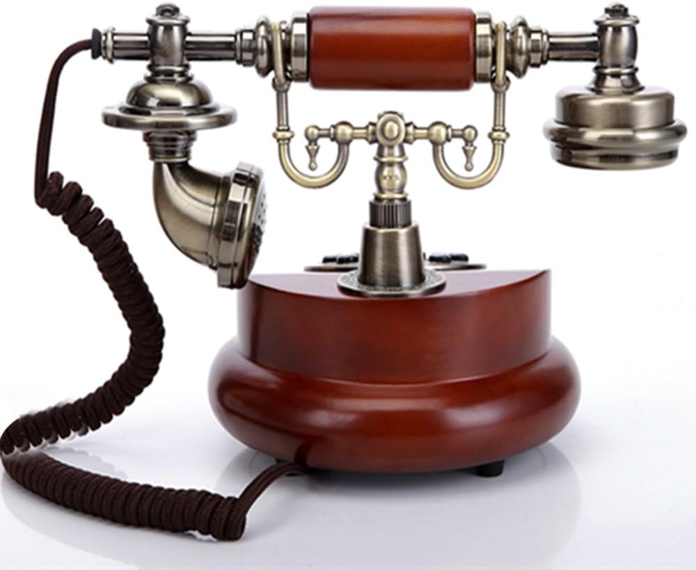 Classic Vintage Desktop Wired Office Telephone of 1950 Old Fashioned Antique Style Home Phone