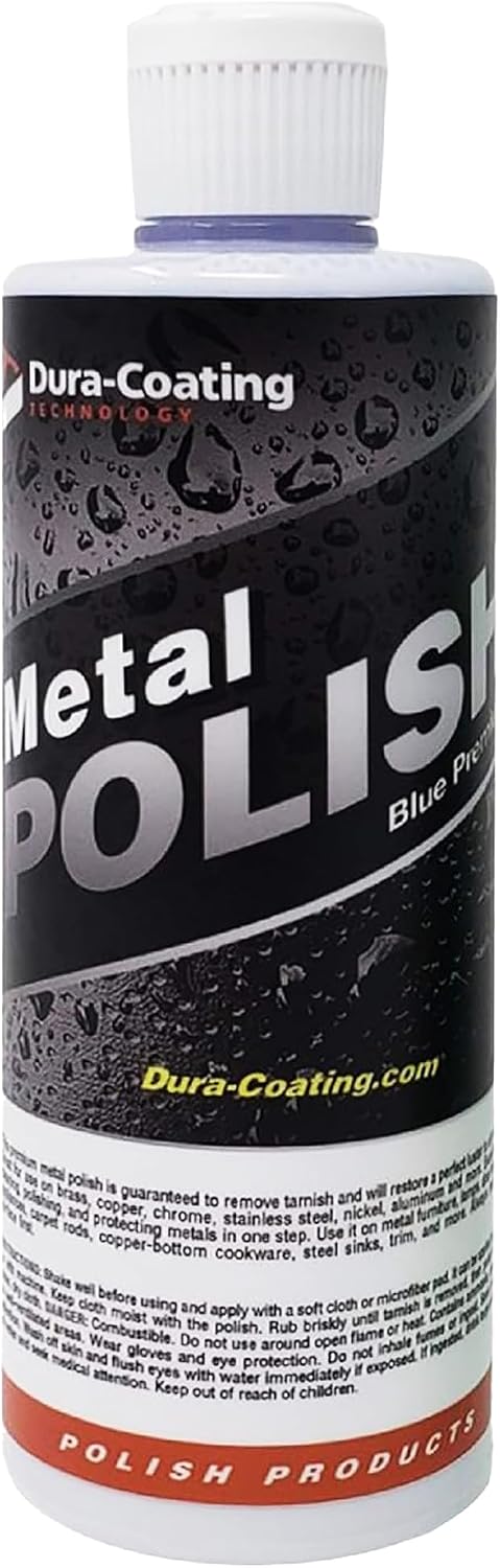 DURA-COATING TECHNOLOGY, Blue Premium Metal Polish - Perfect Brightener and Scratch Remover for Aluminum Wheels, Diamond Plate, Stainless Steel