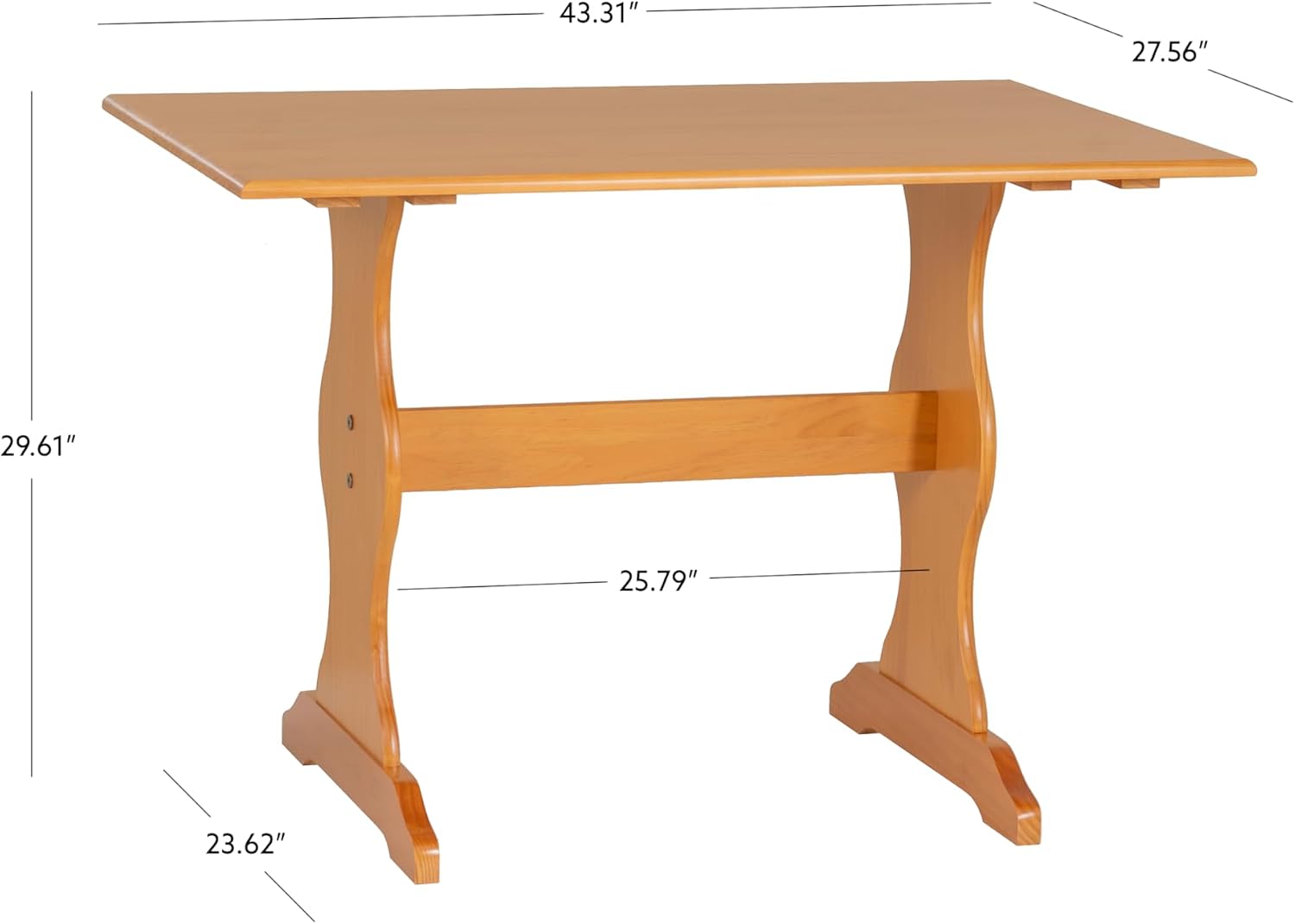 Linon Chelsea Kitchen Nook Table,Brown