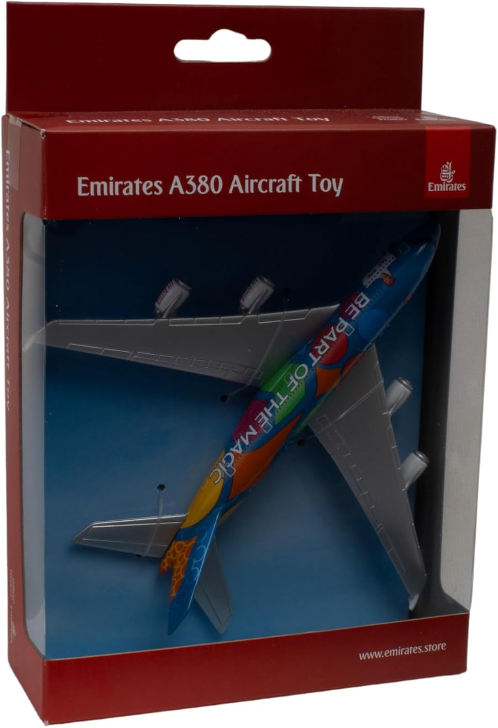 Daron Toy Airplane RT9904 – Emirates A380 – Die-Cast Metal Model Airplane Toy with Plastic Parts for Kids Ages 3+